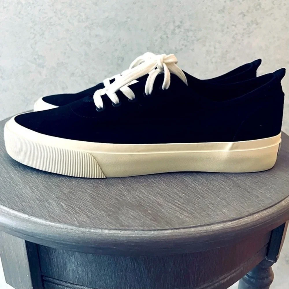 EVERLANE UNISEX ORGANIC COTTON BOAT‎ BEACH BLACK COMFY CASUAL FESTIVAL SNEAKER
